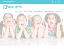Tablet Screenshot of cokerdental.com